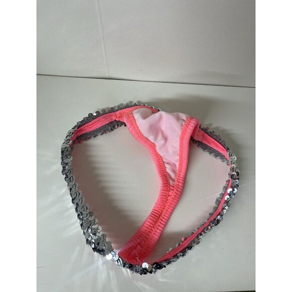 NEW Dancer Festival Silver Sequin Thong Bottom One Size Fits Most - Picture 3 of 5